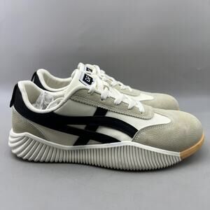 De Florance Shoes Womens Size 10 White Black Gray Low Top Gum Sole Lace Sneakers